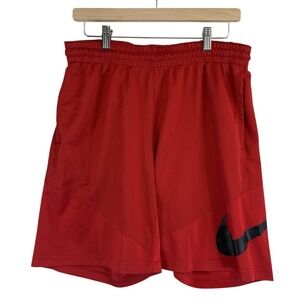 Nike Icon Basketball Shorts Dri Fit Athletic Sports Red Mens Medium